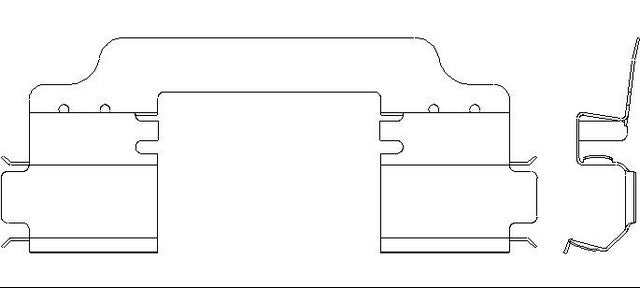 Better Brake Parts Disc Brake Pad Retaining Clip P/N:14228 Fits: Mercedes-benz C250 15-12, Mercedes-benz C300 12-08, Mercedes-benz Slk250 15-12 - Image 1