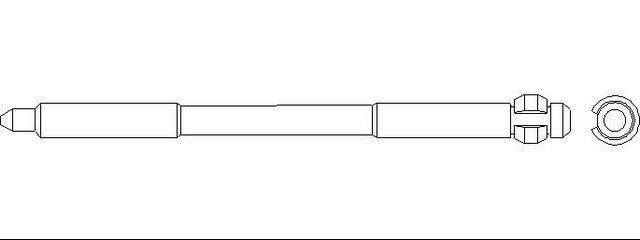 Better Brake Parts Disc Brake Caliper Pin P/N:14246 Fits: Cadillac Ats 19-13, Cadillac Ct6 2019, Cadillac Cts 19-14, Cadillac Xts 19-13, Land Rover Range Rover 09-06, Land Rover Range Rover Sport 09-06, Mitsubishi Lancer 15-10, Mitsubishi Lancer 2008 - Image 1