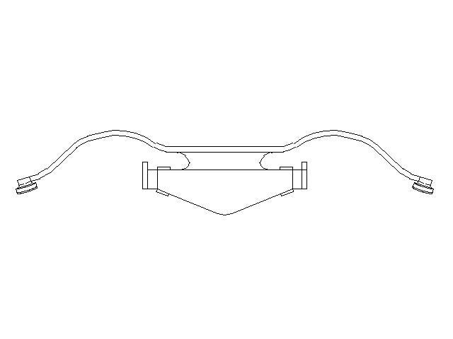 Better Brake Parts Disc Brake Caliper Support Spring P/N:14261 Fits: Saab 9-3 04-03 - Image 1