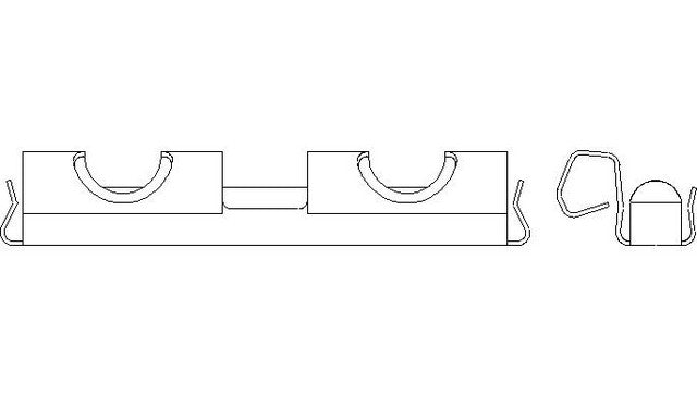 Better Brake Parts Disc Brake Pad Retaining Clip P/N:14275 Fits: Ford Explorer Sport Trac 10-09 - Image 1
