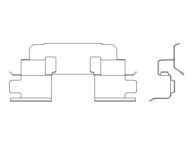 Better Brake Parts Disc Brake Pad Retaining Clip P/N:14299 Fits: Land Rover Freelander 05-02 - Image 1
