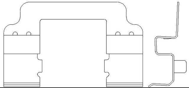 Better Brake Parts Disc Brake Pad Retaining Clip P/N:14341 Fits: Buick Allure 2010, Buick Lacrosse 16-10, Buick Regal 17-11, Chevrolet Impala 20-14, Chevrolet Malibu 15-13, Saab 9-5 11-10 - Image 1