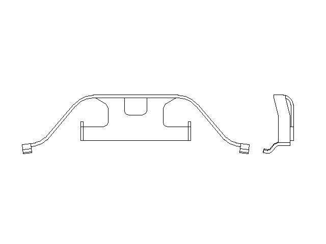 Better Brake Parts Disc Brake Caliper Support Spring P/N:14345 Fits: BMW 1 Series M, BMW 330ci, BMW 330i, BMW 330xi, BMW 335d, BMW 335i, BMW 335i Xdrive, BMW 335is, BMW 335xi, BMW 535i - Image 1