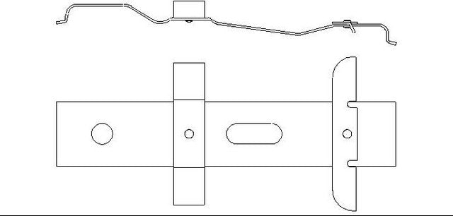 Better Brake Parts Disc Brake Pad Retaining Clip P/N:14350 Fits: Cadillac Ats, Cadillac Cts, Chevrolet Camaro, Chevrolet Corvette, Jeep Grand Cherokee, Land Rover Range Rover, Land Rover Range Rover Sport - Image 1
