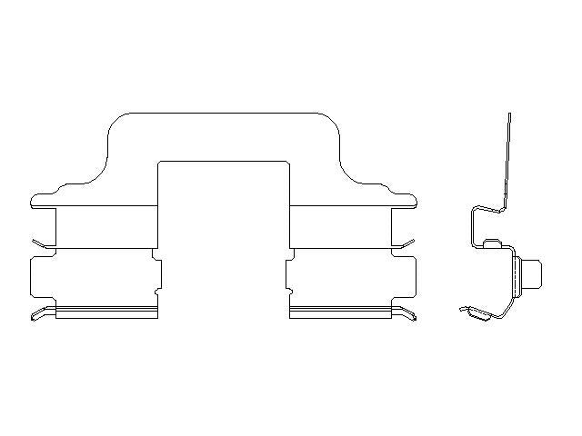 Better Brake Parts Disc Brake Pad Retaining Clip P/N:14371 Fits: Land Rover Lr2 12-08 - Image 1