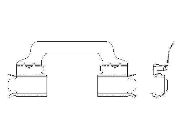 Better Brake Parts Disc Brake Pad Retaining Clip P/N:14476 Fits: Land Rover Discovery 2017, Land Rover Lr4 16-10, Land Rover Range Rover 12-10, Land Rover Range Rover 17-14, Land Rover Range Rover Sport 17-10 - Image 1