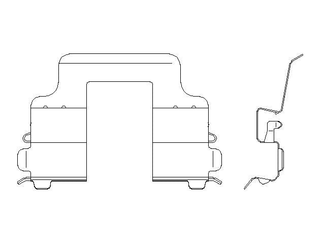 Better Brake Parts Disc Brake Pad Retaining Clip P/N:14477 Fits: Land Rover Lr4 16-10, Land Rover Range Rover 12-10, Land Rover Range Rover Sport 13-10 - Image 1
