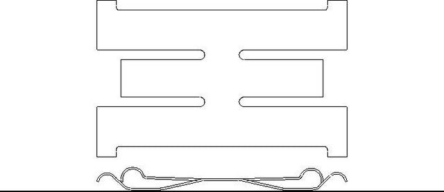Better Brake Parts Disc Brake Pad Retaining Clip P/N:14489 Fits: Acura Rl 12-05 - Image 1