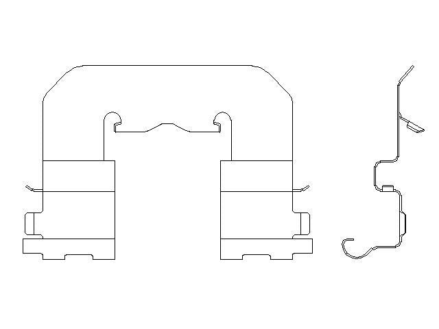 Better Brake Parts Disc Brake Pad Retaining Clip P/N:14795 Fits: Hyundai Equus 16-11, Kia K900 17-15 - Image 1