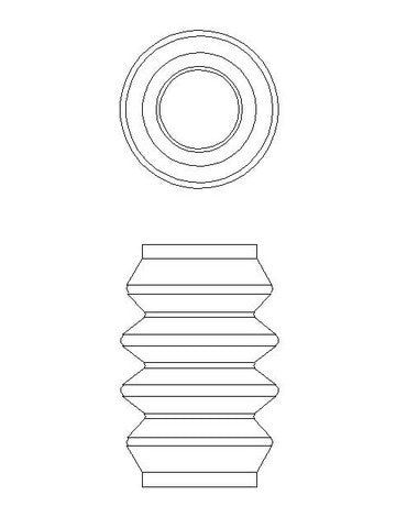 Better Brake Parts Disc Brake Caliper Bushing P/N:14906 Fits: BMW M5 16-13, BMW M6 18-12, BMW M6 Gran Coupe 19-14, Dodge Dart 16-13 - Image 1