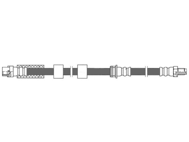 Centric Parts Brake Hydraulic Hose P/N:150.34026 Fits: BMW X1 15-10 - Image 1
