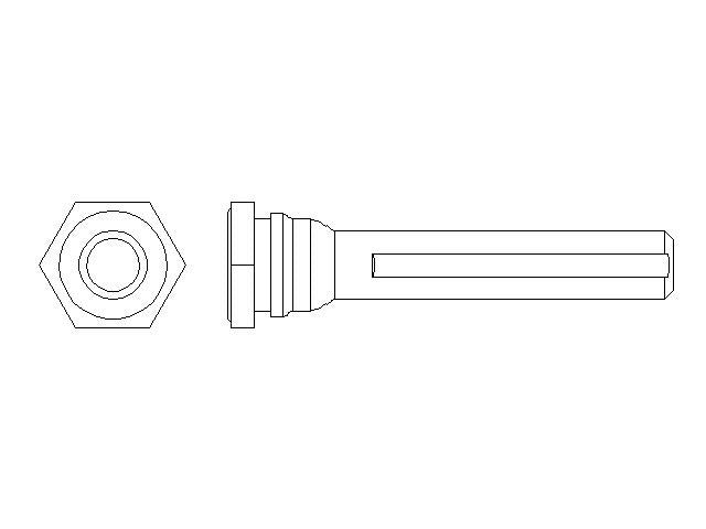 Better Brake Parts Disc Brake Caliper Bolt P/N:15014 Fits: Ford Explorer 25-20, Infiniti Jx35 2013, Infiniti Qx60 20-14, Infiniti Qx60 23-22, Lincoln Aviator 23-20, Nissan Ariya 24-23, Nissan Murano 24-15, Nissan Pathfinder 20-13, Nissan Pathfinder 24-22 - Image 1
