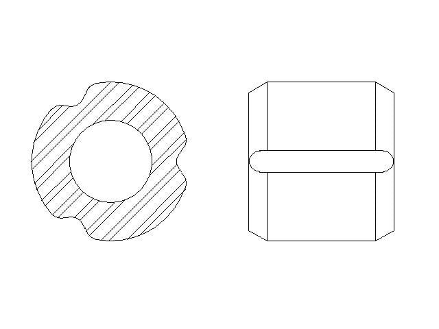 Better Brake Parts Disc Brake Caliper Pin Bushing P/N:15102 Fits: Acura Mdx, Acura Slx, Buick Allure, Buick Century, Buick Lacrosse, Buick Regal, Buick Rendezvous, Chevrolet Impala, Chevrolet Monte Carlo, Chevrolet Venture - Image 1