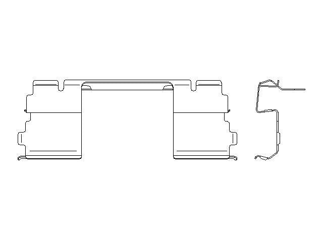 Better Brake Parts Disc Brake Pad Retaining Clip P/N:15132 Fits: Ram Promaster 1500 24-14, Ram Promaster 2500 24-14, Ram Promaster 3500 24-14 - Image 1