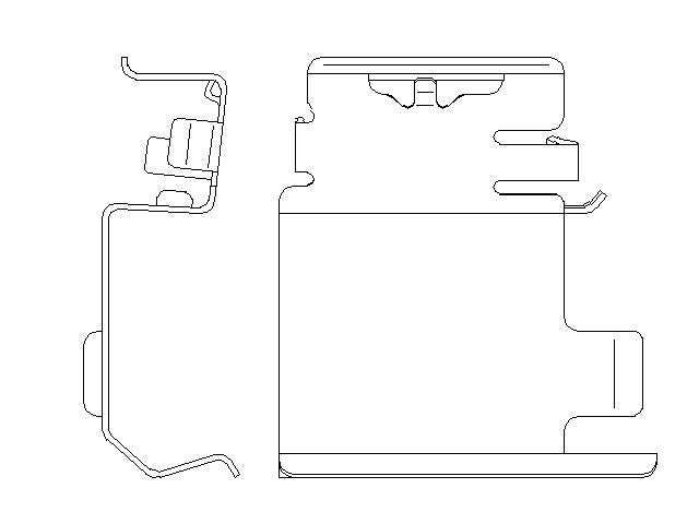 Better Brake Parts Disc Brake Pad Retaining Clip P/N:15137 Fits: Ford Transit-150, Ford Transit-250, Ford Transit-350, Ford Transit-350 Hd, Freightliner Sprinter 1500, Freightliner Sprinter 2500, Mercedes-benz Metris, Mercedes-benz Sprinter 1500 - Image 1