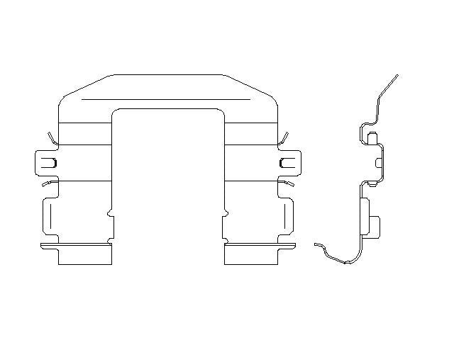 Better Brake Parts Disc Brake Pad Retaining Clip P/N:15274 Fits: Hyundai Elantra Gt 20-18, Hyundai Kona 20-18, Hyundai Veloster 21-19, Kia Forte 23-20, Kia Soul 19-17 - Image 1