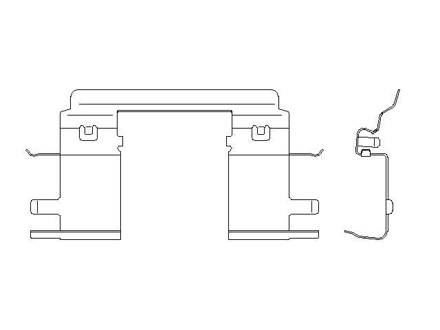 Better Brake Parts Disc Brake Pad Retaining Clip P/N:15387 Fits: Honda Cr-v 25-17, Honda Hr-v 25-23 - Image 1
