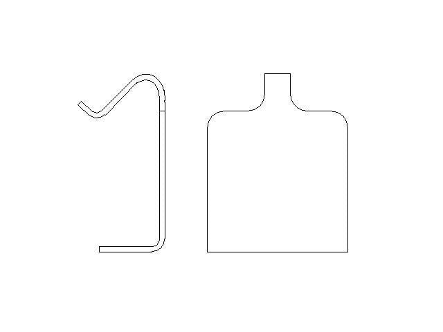 Better Brake Parts Disc Brake Pad Retaining Clip P/N:15444 Fits: Audi A4 18-17, Audi A4 Allroad 21-17, Audi A4 Quattro 24-17, Audi A5 Quattro 21-18, Audi A5 Sportback 21-18, Audi A6 Quattro 21-19, Audi Q5 2018, Audi Tts Quattro 23-16 - Image 1