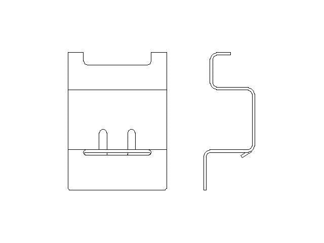 Better Brake Parts Disc Brake Pad Retaining Clip P/N:15453 Fits: Ford Bronco, Ford Ranger, Mercedes-benz A220, Mercedes-benz A35 Amg, Mercedes-benz Cla250, Mercedes-benz Cla35 Amg, Mercedes-benz Cla45 Amg, Mercedes-benz Gla250, Mercedes-benz Gla35 Amg - Image 1