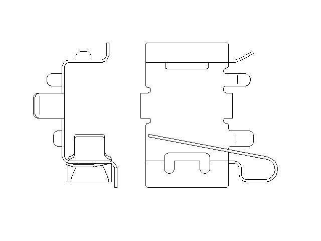 Better Brake Parts Disc Brake Pad Retaining Clip P/N:15483 Fits: Lexus Es250, Lexus Es300h, Lexus Es350, Lexus Ux200, Lexus Ux250h, Toyota Avalon, Toyota Camry, Toyota C-hr, Toyota Corolla, Toyota Corolla Cross - Image 1