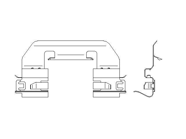 Better Brake Parts Disc Brake Pad Retaining Clip P/N:15517 Fits: Jeep Compass 25-17 - Image 1
