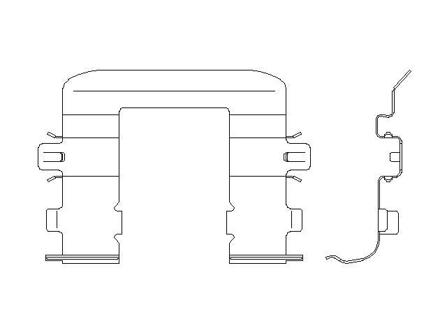 Better Brake Parts Disc Brake Pad Retaining Clip P/N:15614 Fits: Hyundai Elantra Gt 20-18 - Image 1
