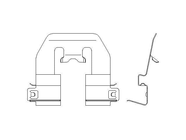 Better Brake Parts Disc Brake Pad Retaining Clip P/N:15731 Fits: Hyundai Palisade 25-20, Hyundai Santa Fe 20-19, Kia Telluride 23-20 - Image 1
