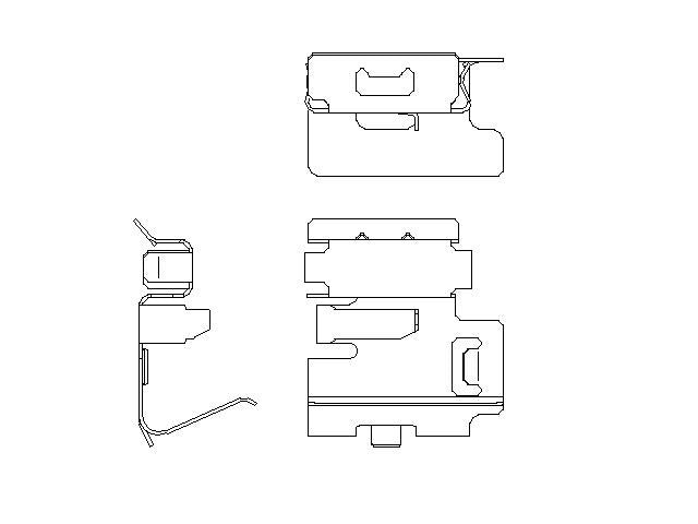 Better Brake Parts Disc Brake Pad Retaining Clip P/N:15748 Fits: Cadillac Escalade, Cadillac Escalade Esv, Chevrolet Colorado, Chevrolet Silverado 1500, Chevrolet Silverado 1500 Ltd, Chevrolet Suburban, Chevrolet Tahoe, GMC Canyon, GMC Sierra 1500 - Image 1