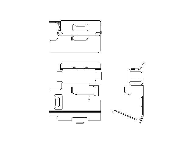 Better Brake Parts Disc Brake Pad Retaining Clip P/N:15749 Fits: Cadillac Escalade, Cadillac Escalade Esv, Chevrolet Colorado, Chevrolet Silverado 1500, Chevrolet Silverado 1500 Ltd, Chevrolet Suburban, Chevrolet Tahoe, GMC Canyon, GMC Sierra 1500 - Image 1
