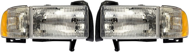Dorman Headlight Assembly P/N:1590121 Fits: Dodge Ram 1500 01-94, Dodge Ram 2500 02-94, Dodge Ram 3500 02-94 - Image 1