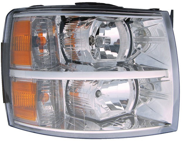 Dorman Headlight Assembly P/N:1591941 Fits: Chevrolet Silverado 1500 14-07, Chevrolet Silverado 2500 14-07, Chevrolet Silverado 2500 Hd 14-07, Chevrolet Silverado 3500 13-07, Chevrolet Silverado 3500 Hd 14-07 - Image 1
