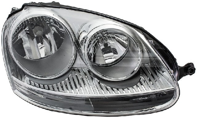 Dorman Headlight Assembly P/N:1592147 Fits: Volkswagen Bora 07-05, Volkswagen Golf 07-06, Volkswagen Gti 09-07, Volkswagen Jetta 10-05, Volkswagen Rabbit 09-06 - Image 1