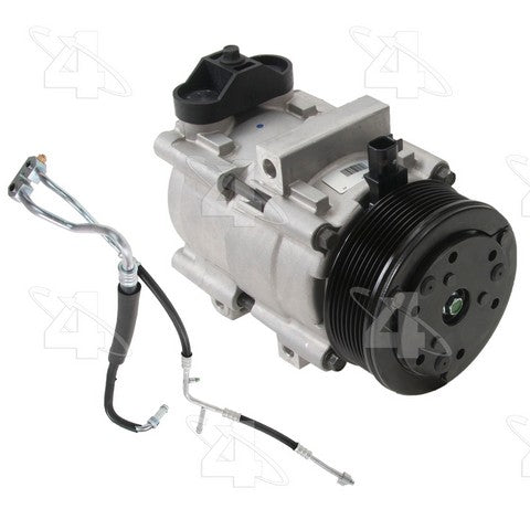 Four Seasons A/C Compressor P/N:168197 Fits: Ford E-350 Club Wagon 05-04, Ford E-350 Super Duty 09-04, Ford E-450 Super Duty 09-04 - Image 1