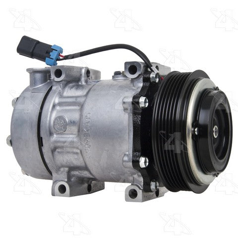 Four Seasons A/C Compressor P/N:168526 Fits: Kenworth C500 14-09, Kenworth T2000 09-08, Kenworth T660 13-08, Kenworth T800 24-07, Kenworth W900 2009, Kenworth W900 20-12, Peterbilt 367 15-12, Peterbilt 388 15-08, Peterbilt 389 17-13 - Image 1