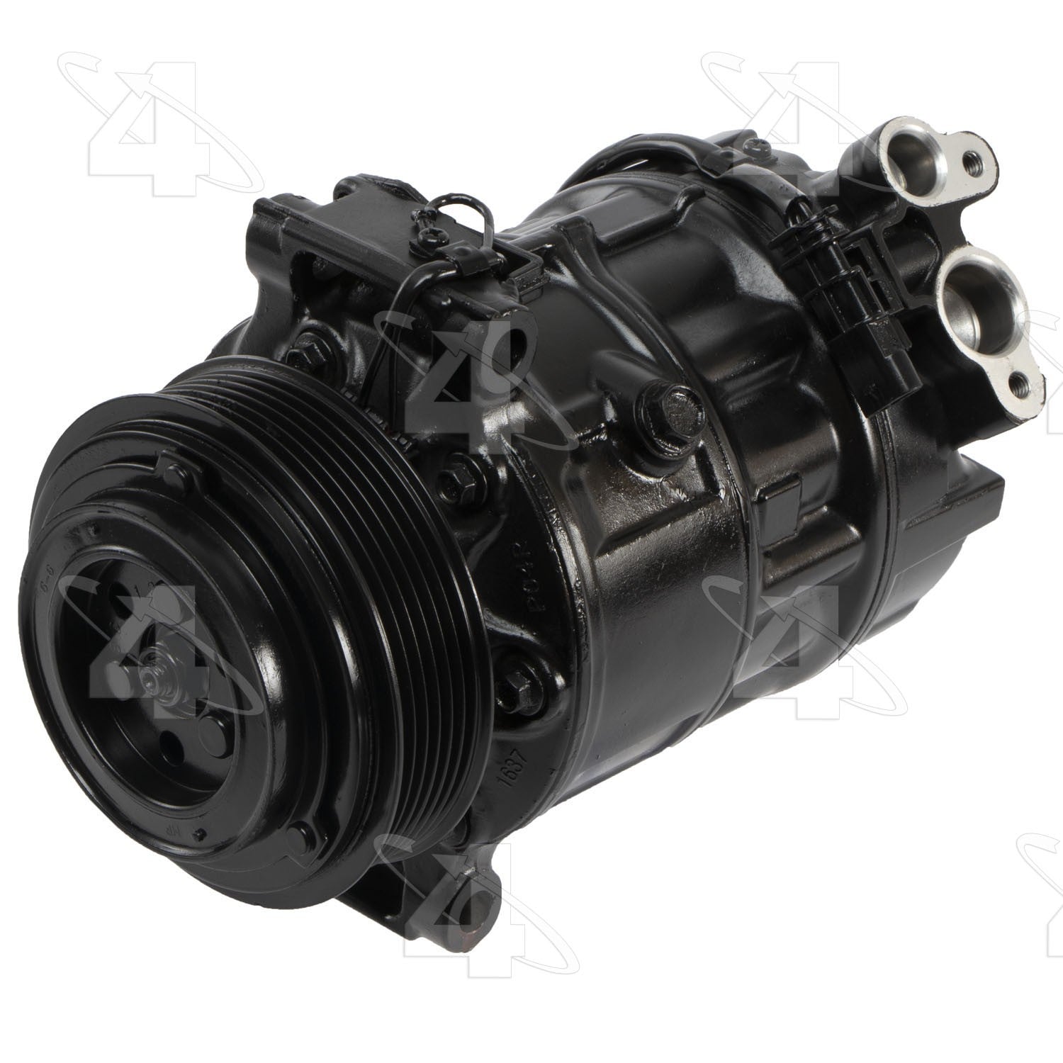 Four Seasons A/C Compressor P/N:197501 Fits: Jaguar E-pace, Jaguar F-pace, Jaguar F-type, Jaguar Xe, Jaguar Xf, Jaguar Xj, Jaguar Xjr575, Land Rover Defender 110, Land Rover Defender 130 - Image 1