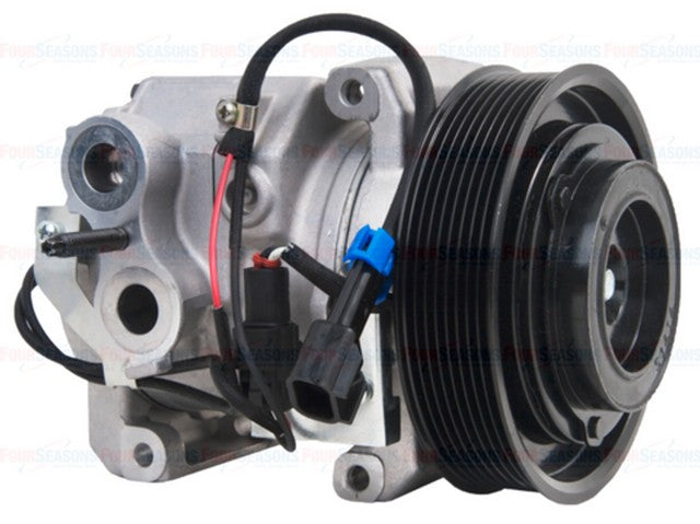 Four Seasons A/C Compressor P/N:198373 Fits: Freightliner 108sd 22-12, Freightliner 114sd 23-12, Freightliner 122sd 21-13, Freightliner M2 21-11, Freightliner M2 106 24-11, Freightliner M2 112 23-11, Western Star 4700sb 23-15, Western Star 4700sf 22-15 - Image 1