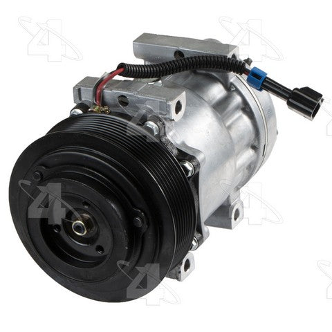 Four Seasons A/C Compressor P/N:198504 Fits: Kenworth T680 22-14, Kenworth T700 16-11, Kenworth T800 23-21, Kenworth T880 24-14, Peterbilt 579 25-14 - Image 1