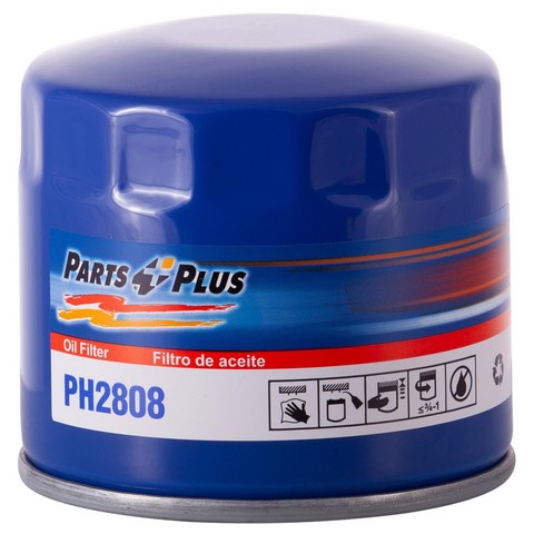 Parts Plus Engine Oil Filter P/N:PH2808 Fits: Acura Cl, Acura El, Acura Integra, Acura Mdx, Acura Rl, Acura Slx, Acura Tl, Acura Vigor, Asuna Sunfire - Image 1