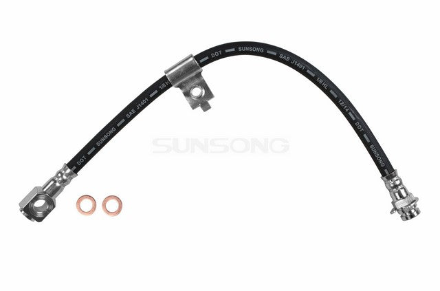 Sunsong Brake Hydraulic Hose P/N:2201001 Fits: Buick Century, Buick Skylark, Chevrolet Celebrity, Chevrolet Citation, Chevrolet Citation Ii, Oldsmobile Cutlass Ciera, Oldsmobile Cutlass Cruiser, Oldsmobile Omega, Pontiac 6000, Pontiac Phoenix - Image 1