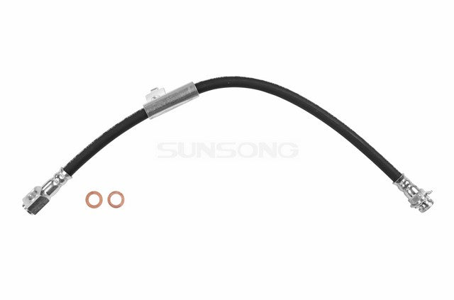 Sunsong Brake Hydraulic Hose P/N:2201002 Fits: Buick Century, Buick Skylark, Chevrolet Celebrity, Chevrolet Citation Ii, Chevrolet Lumina Apv, Oldsmobile Cutlass Ciera, Oldsmobile Cutlass Cruiser, Oldsmobile Omega, Oldsmobile Silhouette, Pontiac 6000 - Image 1