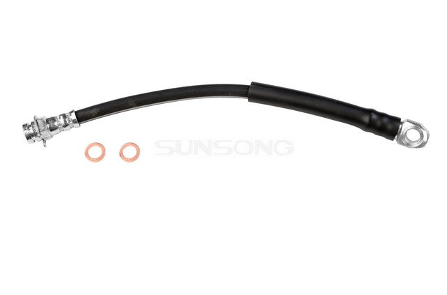 Sunsong Brake Hydraulic Hose P/N:2201003 Fits: Buick Electra, Buick Estate Wagon, Buick Lesabre, Cadillac Brougham, Cadillac Commercial Chassis, Cadillac Deville, Cadillac Fleetwood, Chevrolet Astro, Chevrolet Caprice - Image 1