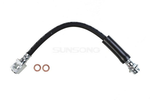 Sunsong Brake Hydraulic Hose P/N:2201005 Fits: Buick Skyhawk, Buick Skylark, Buick Somerset, Buick Somerset Regal, Cadillac Cimarron, Chevrolet Beretta, Chevrolet Cavalier, Chevrolet Corsica, Oldsmobile Calais, Oldsmobile Cutlass Calais - Image 1
