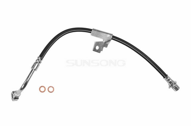 Sunsong Brake Hydraulic Hose P/N:2201016 Fits: Chevrolet Blazer, Chevrolet S10, Chevrolet S10 Blazer, GMC Jimmy, GMC S15 Jimmy, GMC Sonoma, GMC Syclone, GMC Typhoon, Oldsmobile Bravada - Image 1