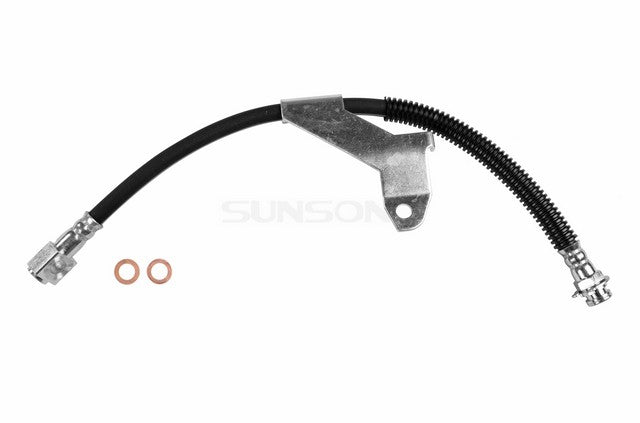 Sunsong Brake Hydraulic Hose P/N:2201019 Fits: Buick Skylark 98-90, Chevrolet Beretta 96-92, Chevrolet Cavalier 94-92, Chevrolet Corsica 96-92, Oldsmobile Achieva 98-92, Oldsmobile Cutlass Calais 91-90, Pontiac Grand Am 98-90, Pontiac Sunbird 94-92 - Image 1