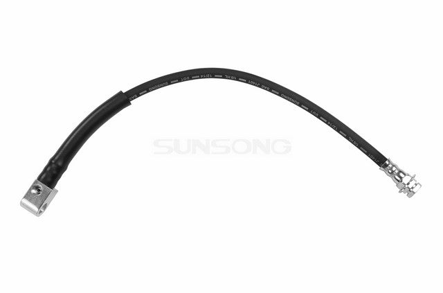 Sunsong Brake Hydraulic Hose P/N:2201020 Fits: Ford Bronco 92-80, Ford F-100 83-80, Ford F-150 91-80, Ford F-250 85-80, Ford F-250 91-87, Ford F-350 84-80 - Image 1