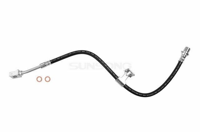 Sunsong Brake Hydraulic Hose P/N:2201021 Fits: Chevrolet C30 86-79, Chevrolet G30 82-79, Chevrolet P30 99-95, Chevrolet R30 88-87, Chevrolet R3500 91-89, GMC C3500 86-79, GMC G3500 82-79, GMC P3500 99-95, GMC R3500 91-87 - Image 1