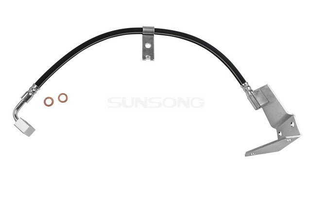 Sunsong Brake Hydraulic Hose P/N:2201023 Fits: Dodge B150 89-82, Dodge B250 89-82, Dodge B350 89-82, Plymouth Pb150 83-82, Plymouth Pb250 83-82, Plymouth Pb350 83-82 - Image 1