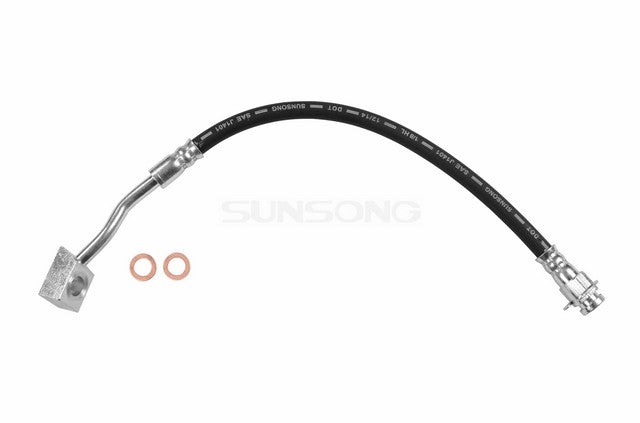 Sunsong Brake Hydraulic Hose P/N:2201034 Fits: Dodge Dart 1980, Dodge Dart 76-75, Plymouth Duster 76-75, Plymouth Scamp 76-75, Plymouth Valiant 76-75 - Image 1