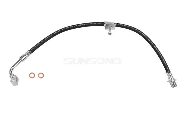 Sunsong Brake Hydraulic Hose P/N:2201042 Fits: Chevrolet G10, Chevrolet G20, Chevrolet K5 Blazer, Chevrolet R10, Chevrolet R10 Suburban, Chevrolet R1500 Suburban, GMC G1500, GMC G2500, GMC Jimmy, GMC R1500 - Image 1