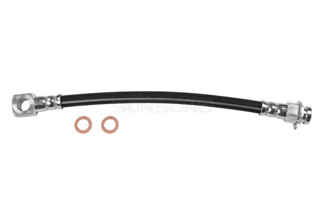 Sunsong Brake Hydraulic Hose P/N:2201045 Fits: Dodge D100, Dodge D150, Dodge D250, Dodge Ramcharger, Dodge W100, Dodge W150, Dodge W200, Dodge W200 Pickup, Dodge W250, Dodge W300, Dodge W350, Plymouth Pb100, Plymouth Trailduster - Image 1